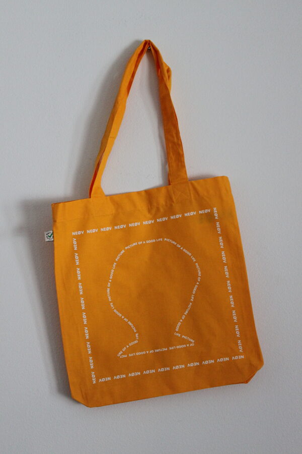 Picture of a Good Life Tote Bag (black/orange)